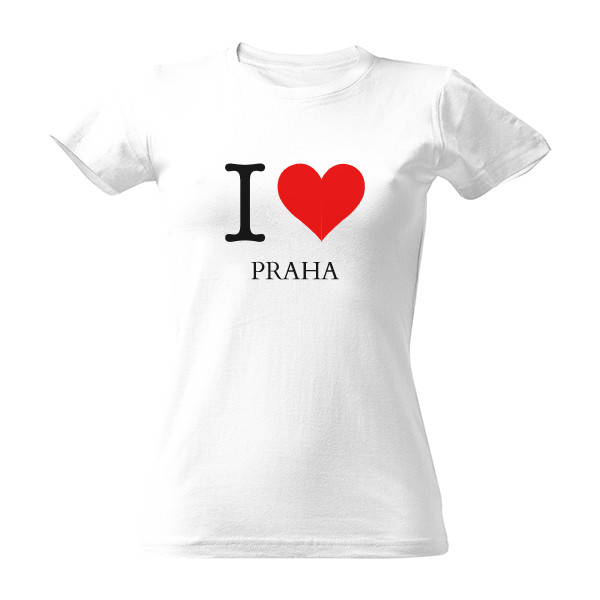 Tričko s potlačou Tričko dámske I LOVE PRAHA